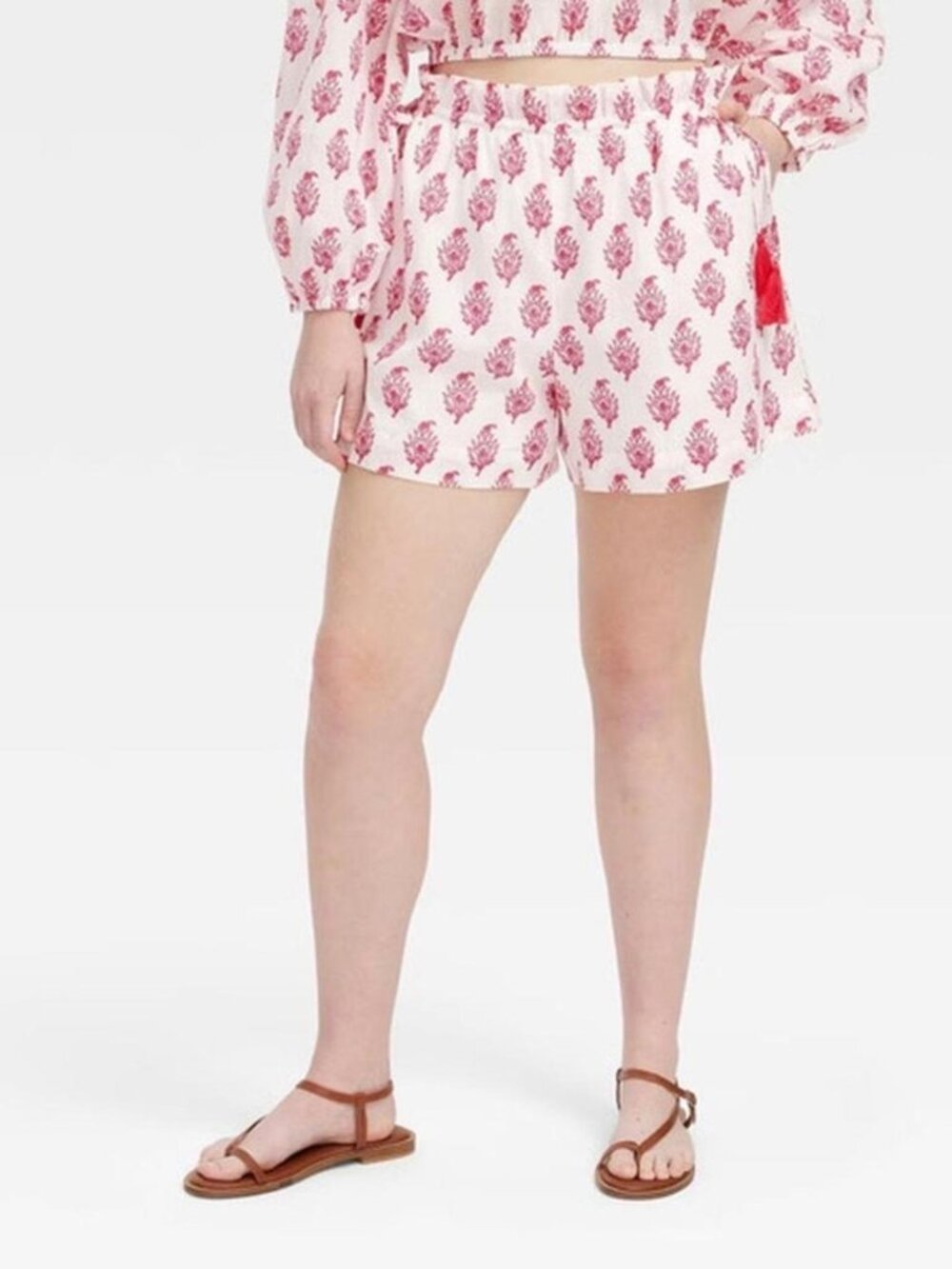 NWT Roller Rabbit x Target Pink and White Shorts Size Sm